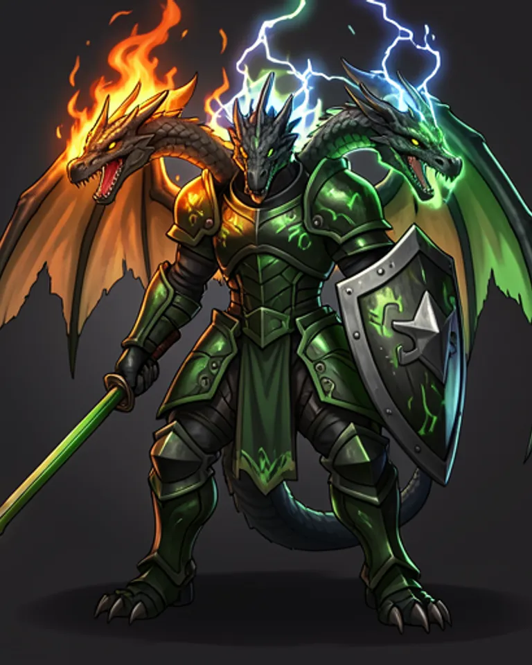 Portrait of Dragon of Hellfire and Brimstone