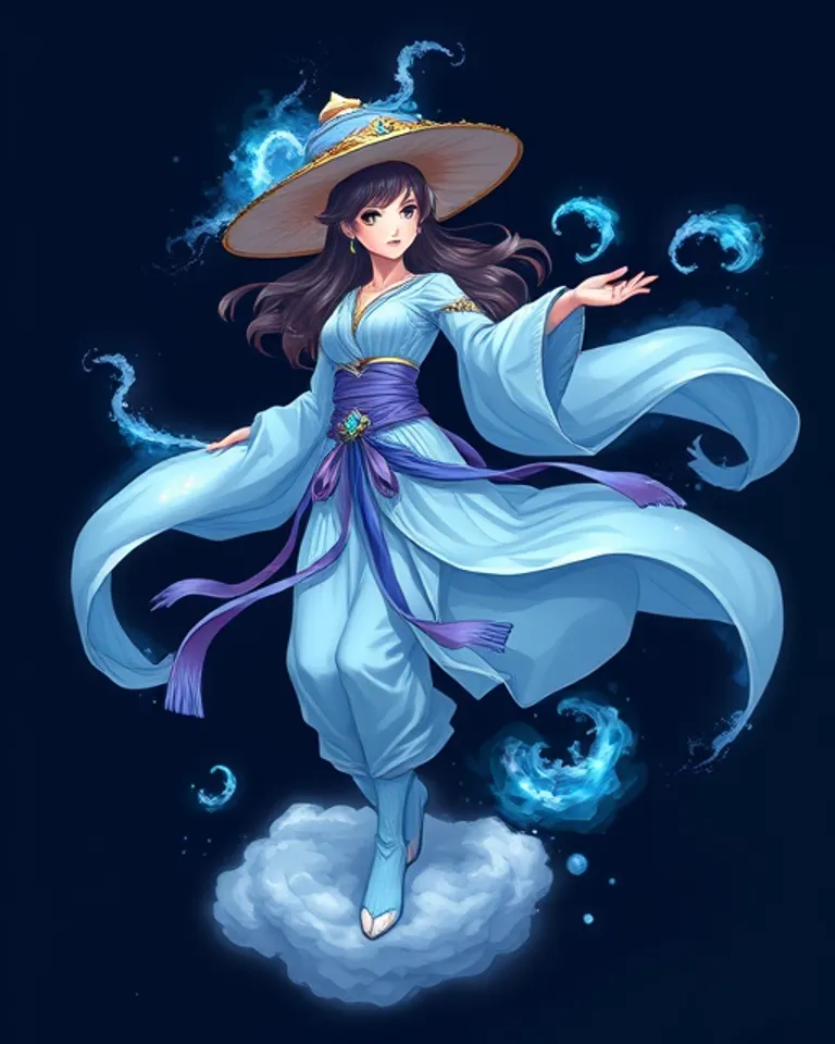 Portrait of Jinnie the female genie