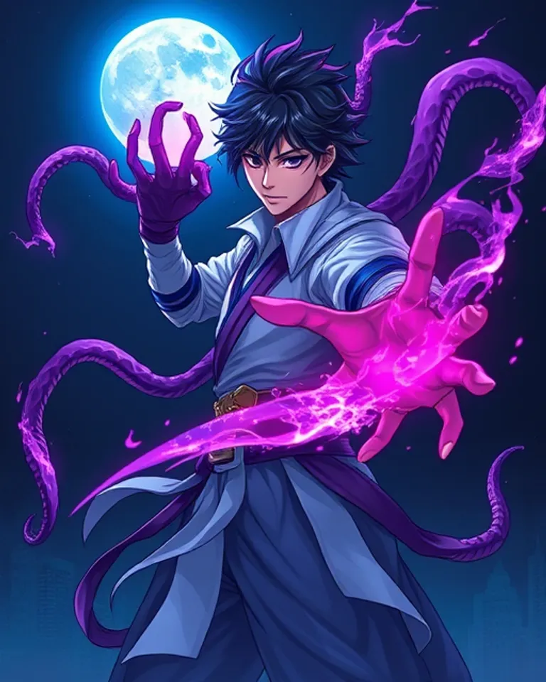 Portrait of psychic master