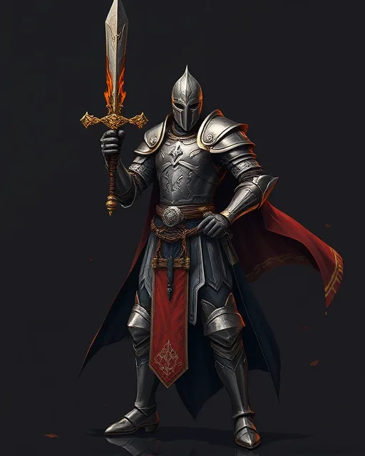 Portrait of Burning Paladin
