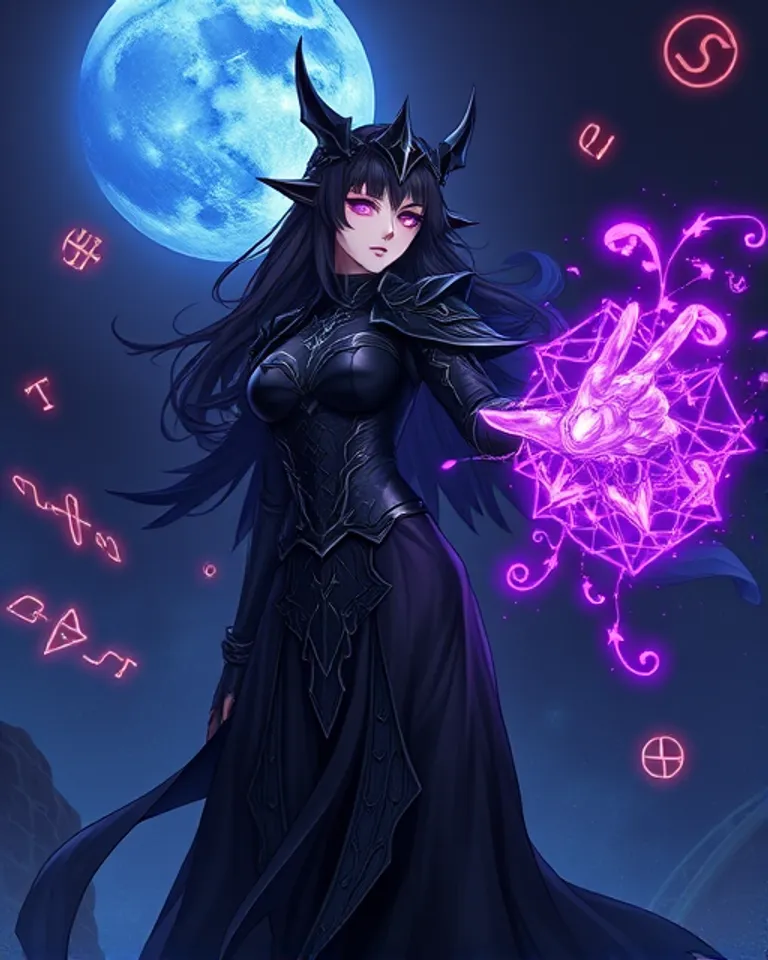 Portrait of Vespera the peerless Sorcerer