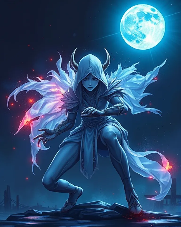 Portrait of Azaha, the cosmic ghost