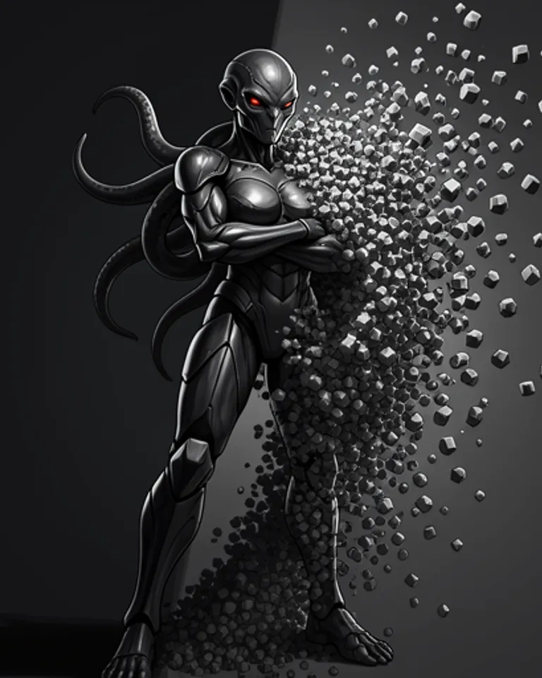 Portrait of IMMORTAL PIXEL GOD THE UNSEEN!
