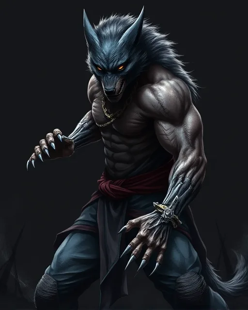 Portrait of Pack Werewolf