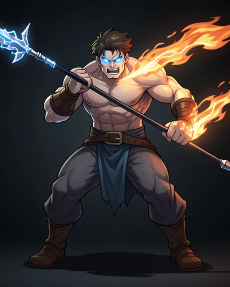 Portrait of Arn firebreathing thunder titan