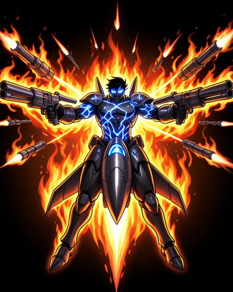Portrait of Electric & Guns