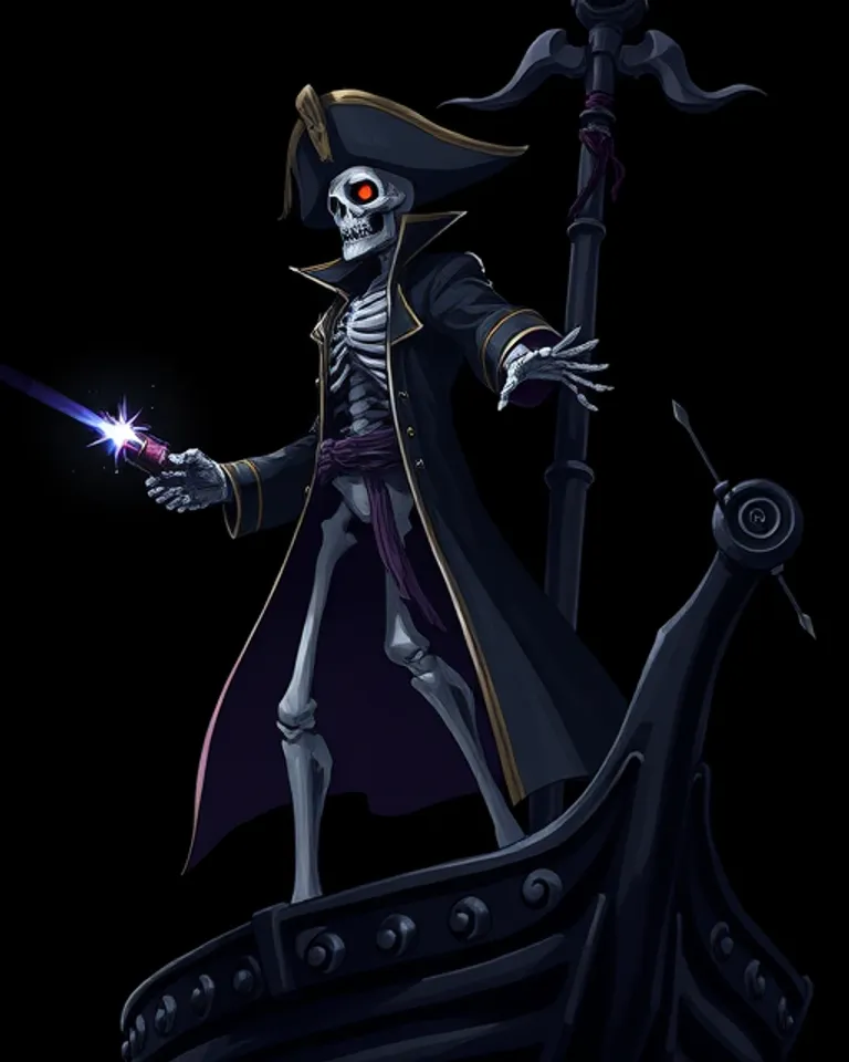 Portrait of Skellington the Skeleton Pirate