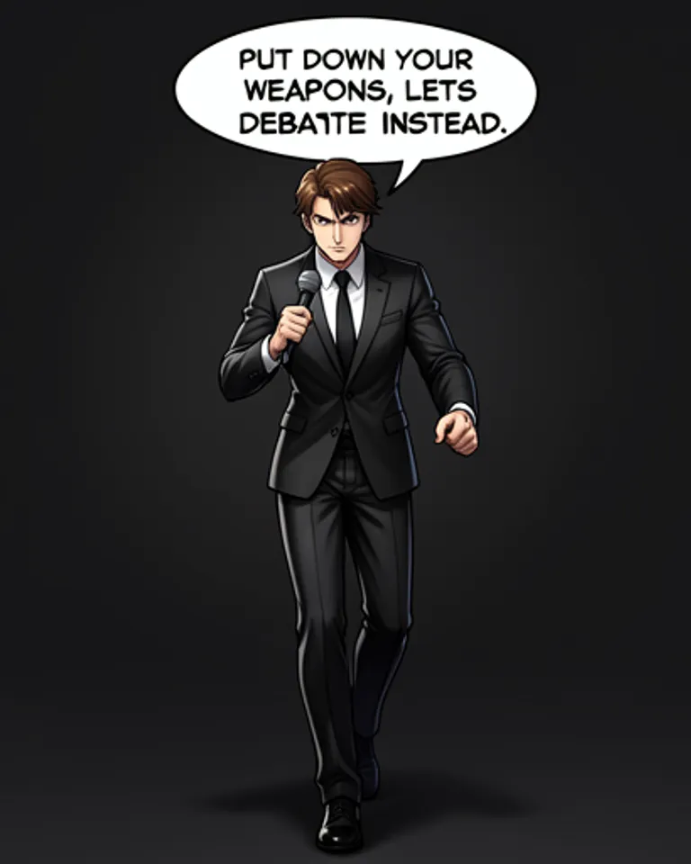 Portrait of Micheal The Debater