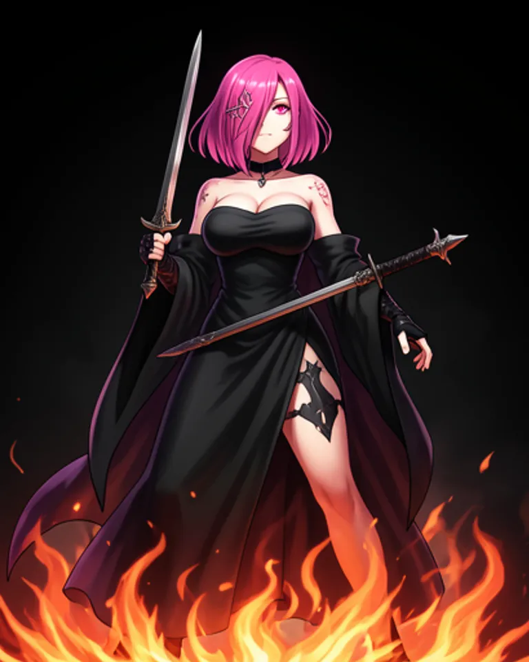 Portrait of Luna the Dark Sorceress
