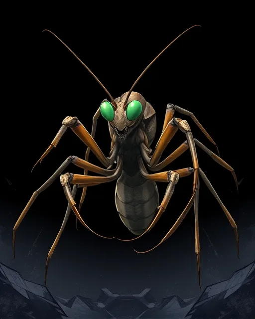 Portrait of Swarm Mantis