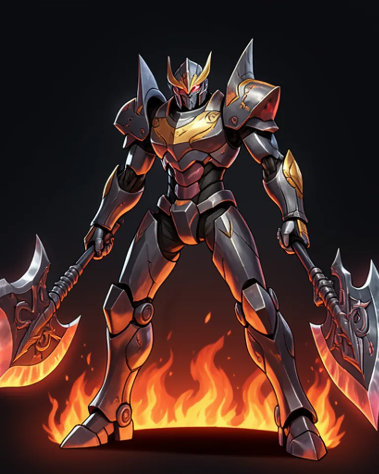 Portrait of Mecha knight