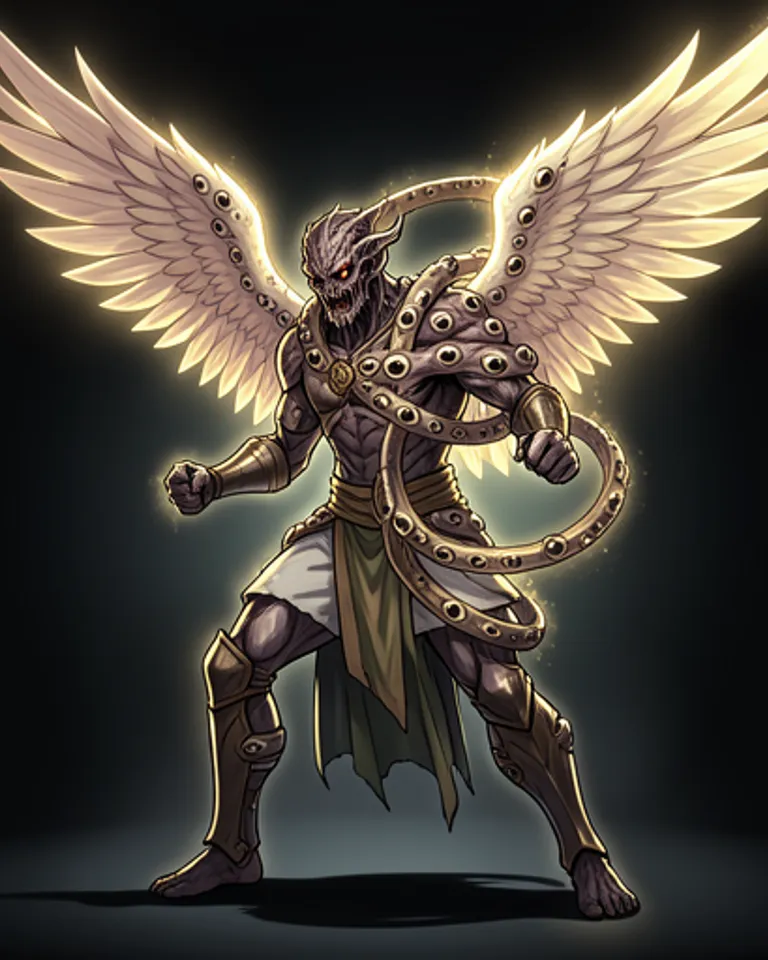 Portrait of Biblical angel