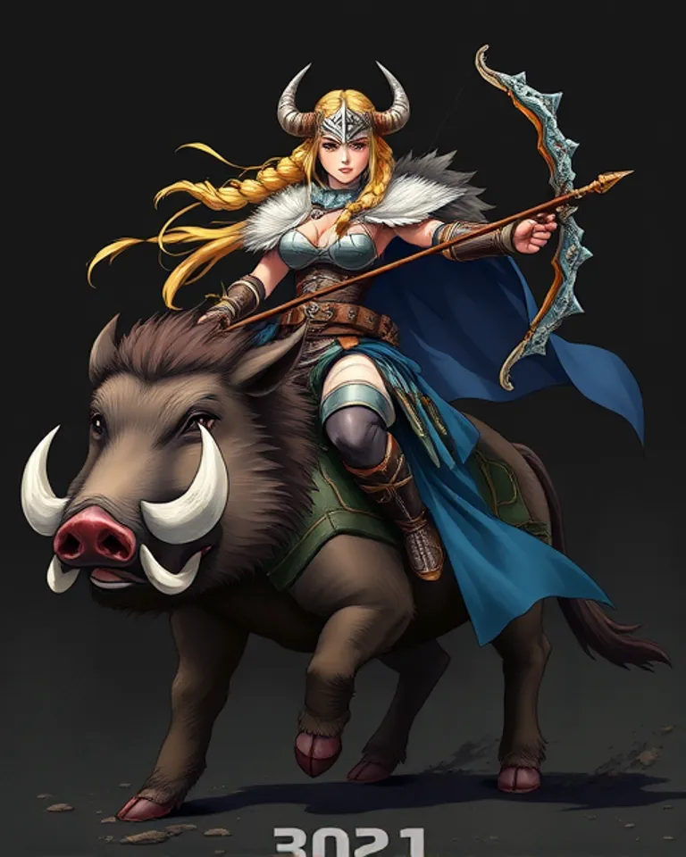 Portrait of Boar Maiden