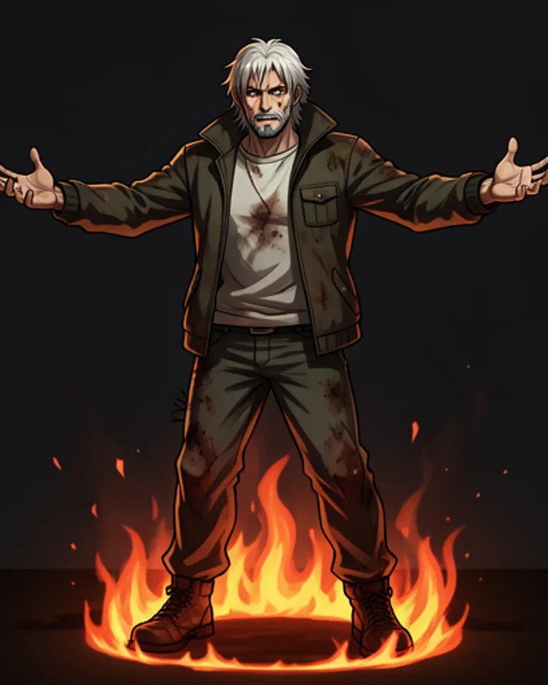 Portrait of Karl the homeless