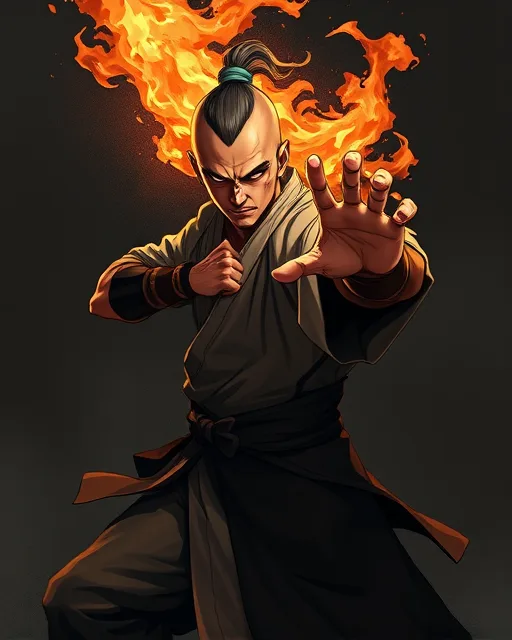 Portrait of Burning Monk