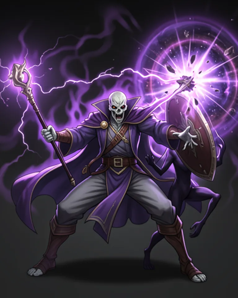Portrait of Aura lich shattering reality