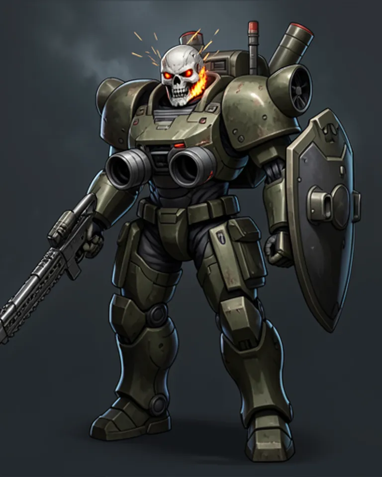 Portrait of Mecha-Knight Asbestos