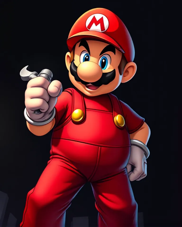 Portrait of Mario the plumber