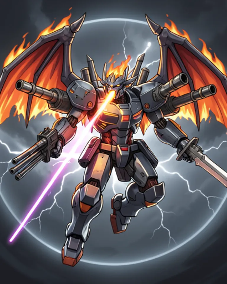 Portrait of Mecha Dragon - Assault
