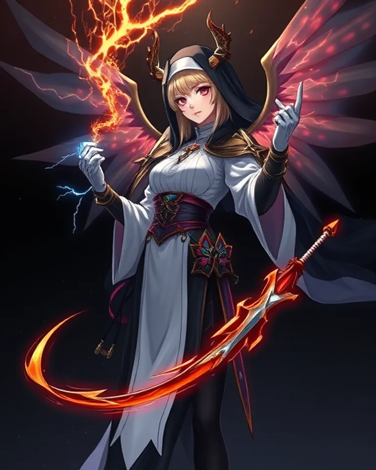 Portrait of autumn the priestess 