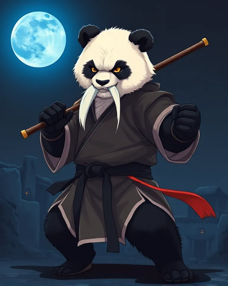 Portrait of Master Panda