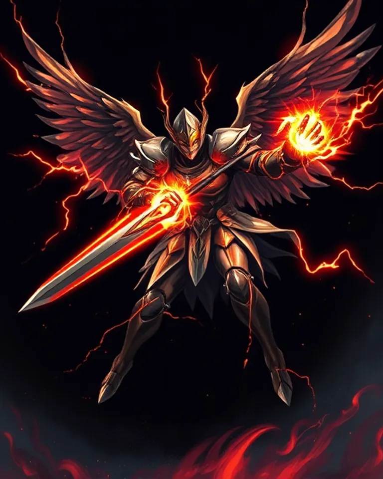 Portrait of The Angel Born In Hell