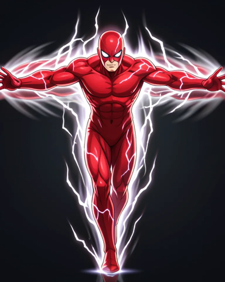 Portrait of Flash, Fastest Man Alive