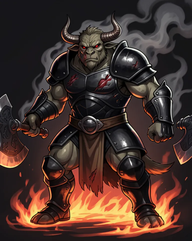 Portrait of Iron Minotaur