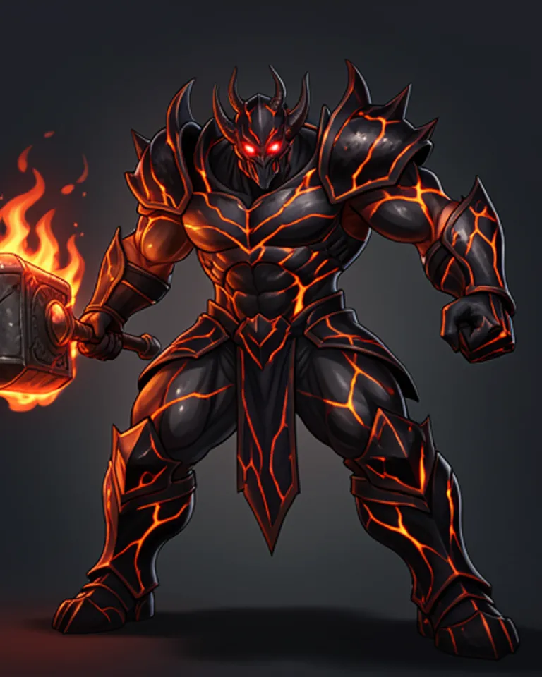 Portrait of Demonic Emperor of God, Goldy