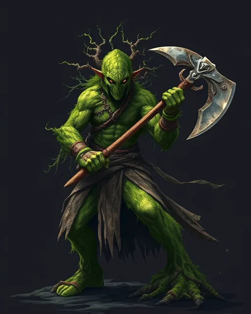 Portrait of Dying Druid