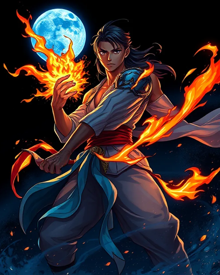Portrait of Anaga The Master of 4 the Elements
