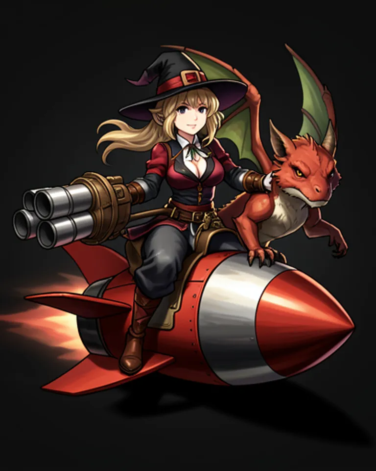 Portrait of Rockelia the Rocket Witch