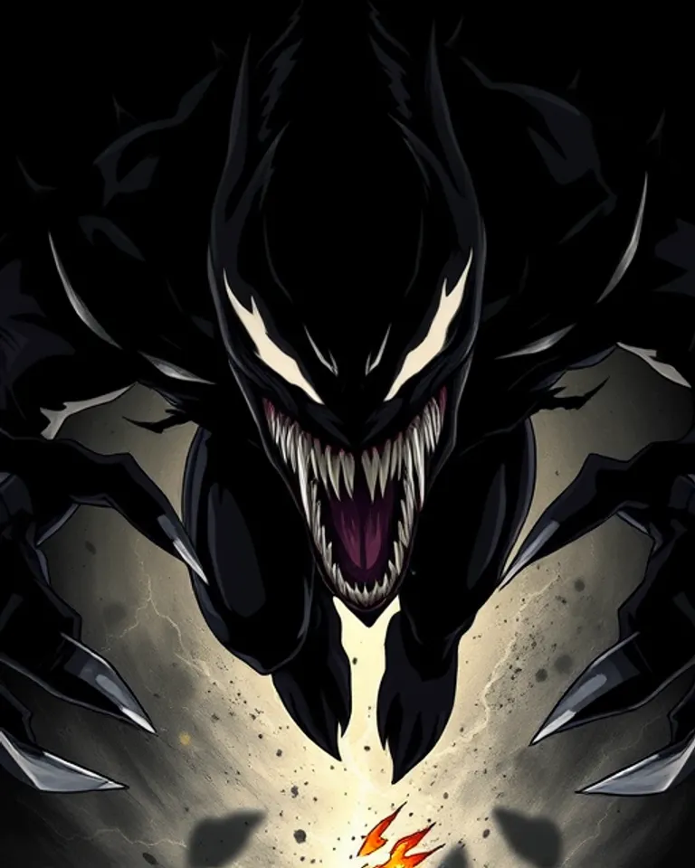 Portrait of Venom, the Living Darkness