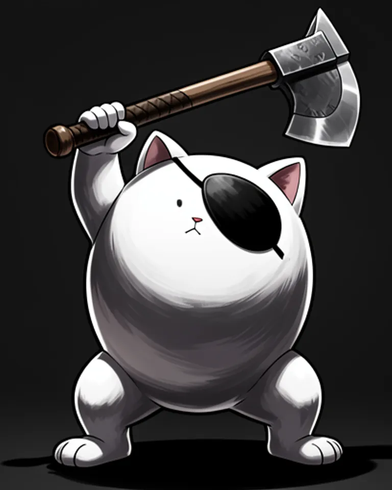 Portrait of Axe cat