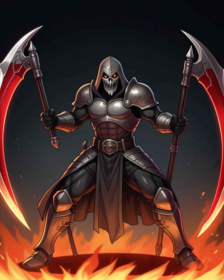 Portrait of Twin Scythe Beserker
