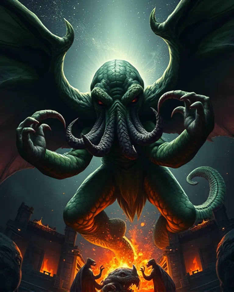 Portrait of Cthulhu, eternal cosmic horror