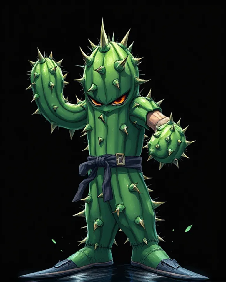 Portrait of Cactus popsicle