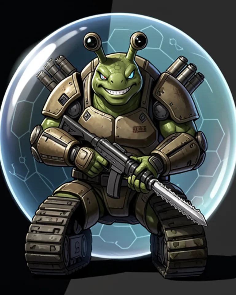Portrait of Ramonet v2, Industrial Snail
