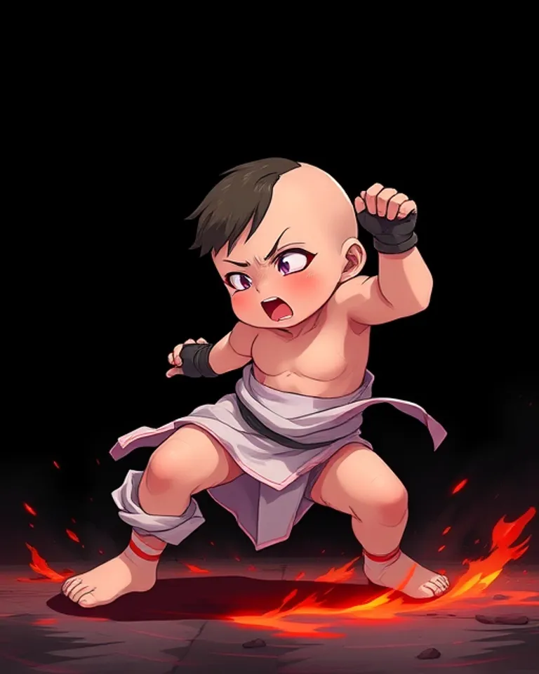Portrait of Coughing Baby 2.0