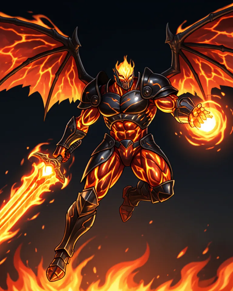 Portrait of Khazarak the fiery doom