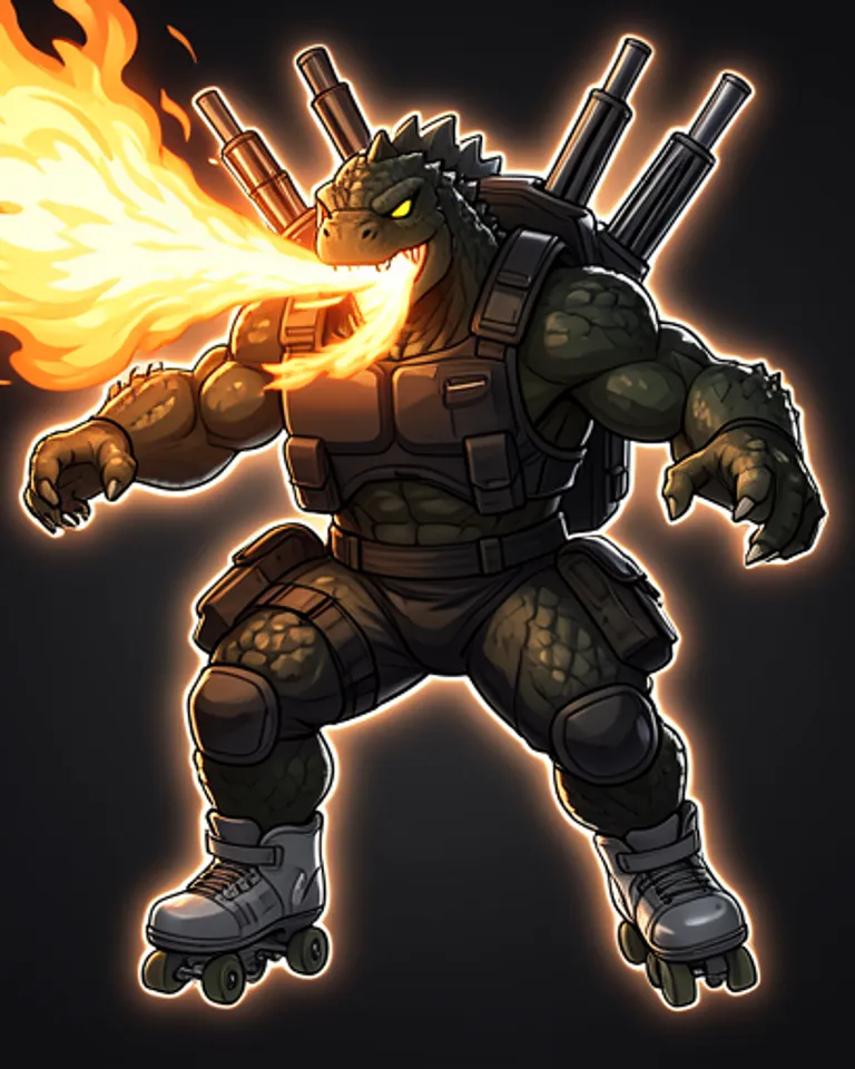 Portrait of Agent Godzilla
