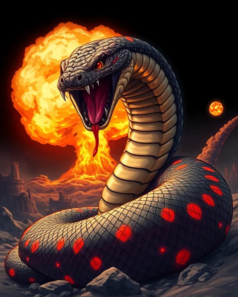 Portrait of Scorch the nuclear snake 