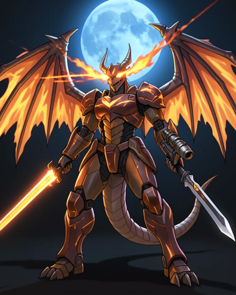 Portrait of Mecha Dragon - Weapon T