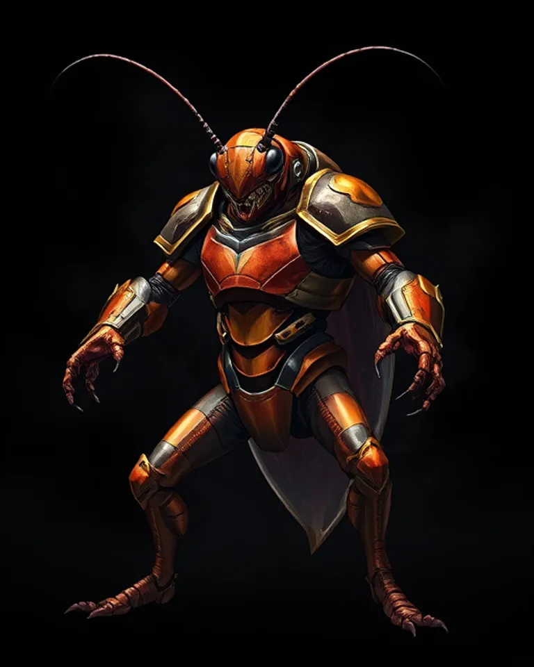 Portrait of 10000 Year Cockroach