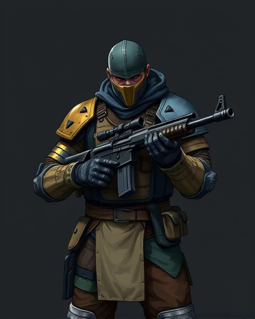 Portrait of Cold Soldier