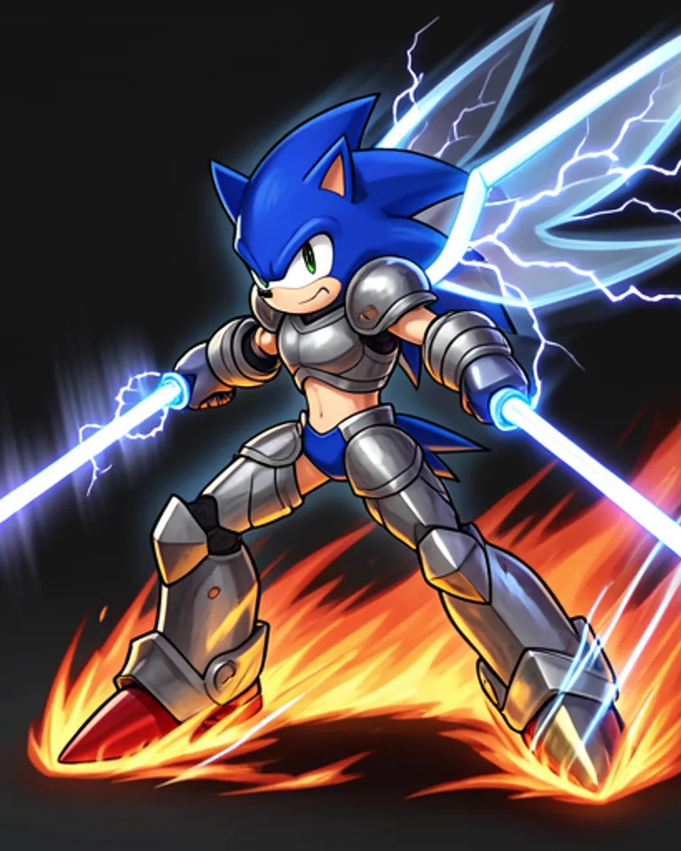 Portrait of Speed 0 Sonic