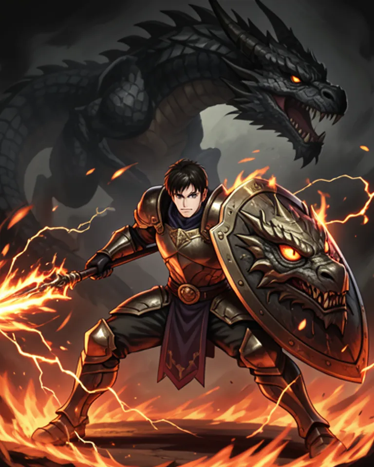 Portrait of Dragnhit The Dragon Slayer