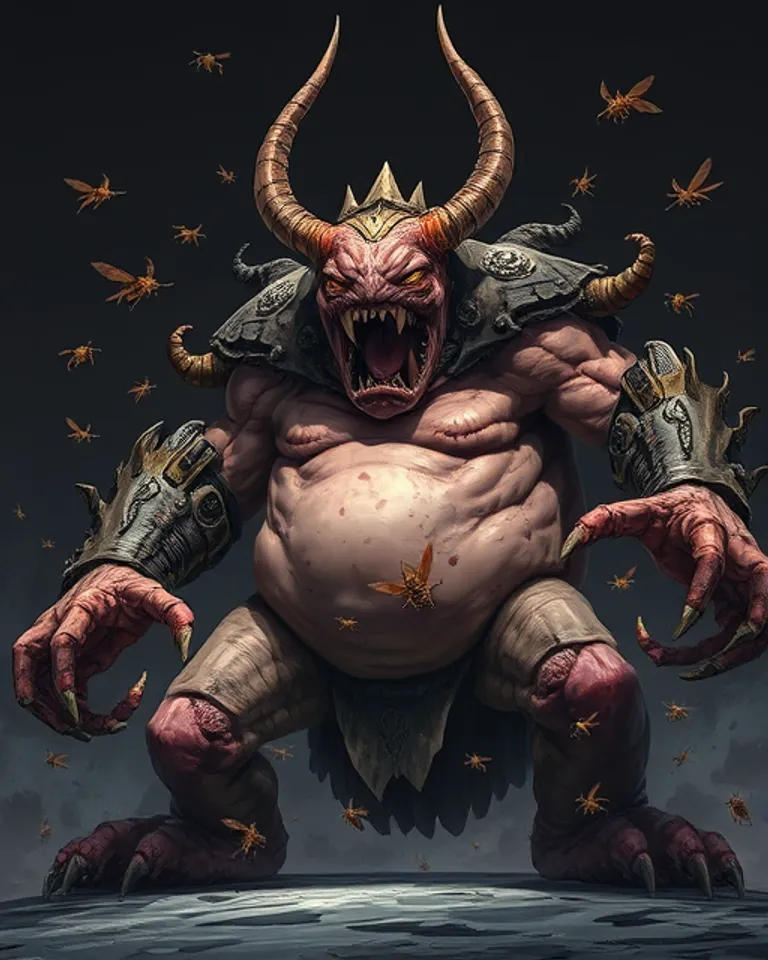 Portrait of Kor'Gnorr the Lord of Cockroaches