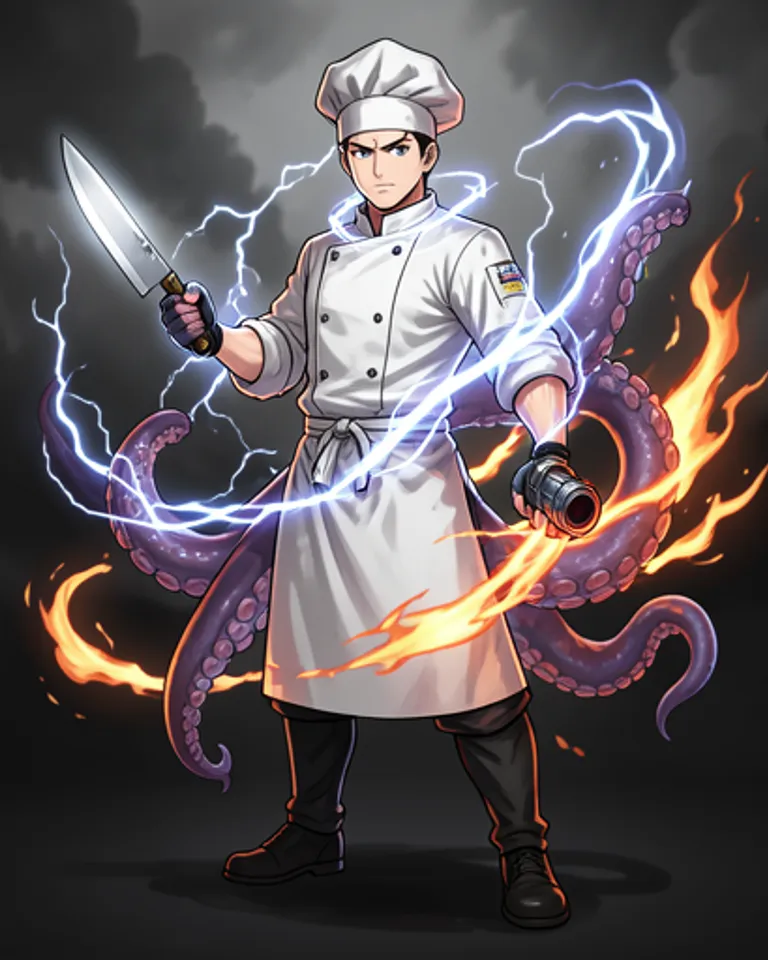 Portrait of Calamari Chef