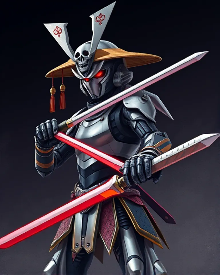 Portrait of Katanamaru the robo samurai